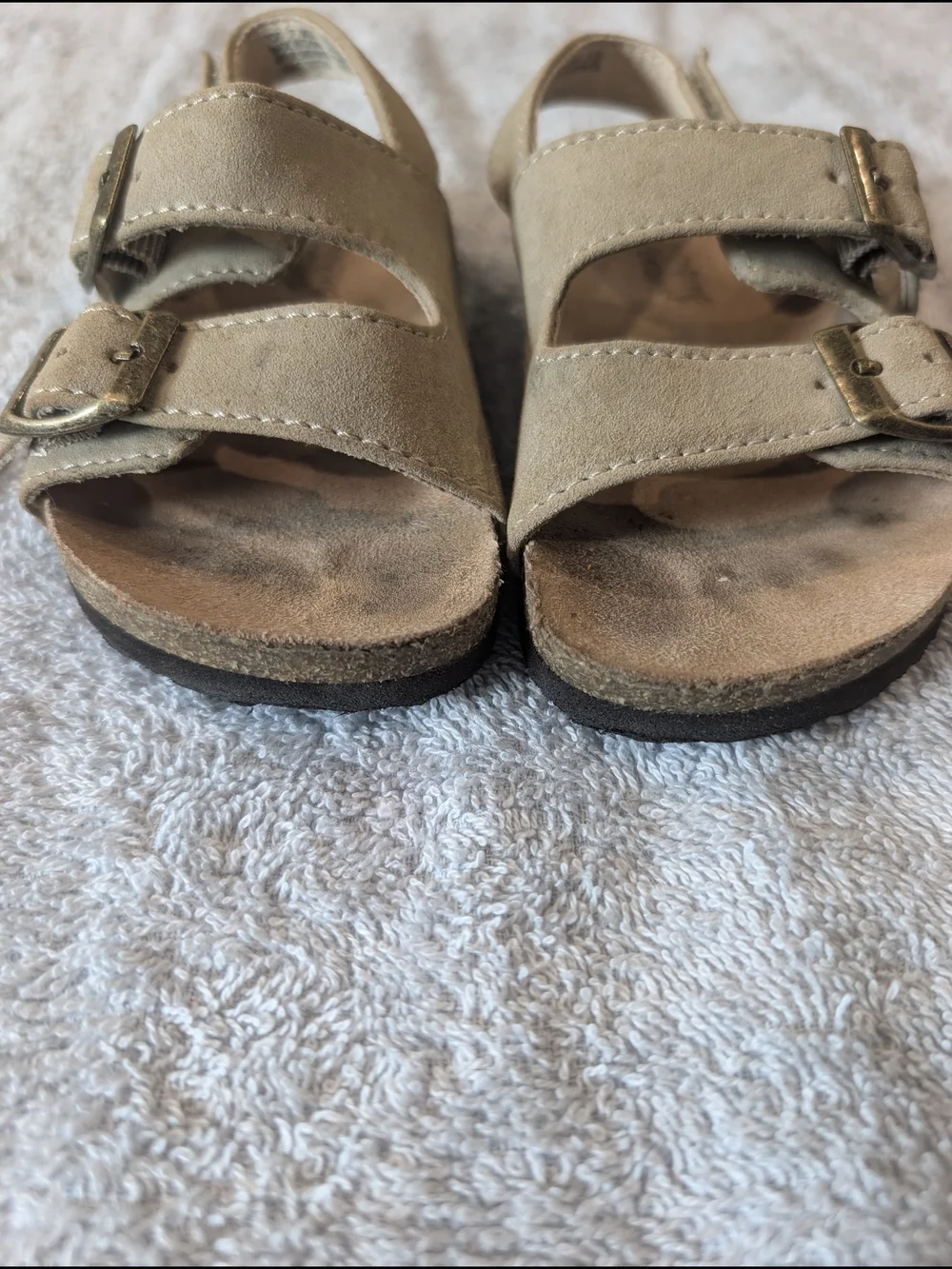Jumping Beans Toddler Double Buckle Sandals Toddler 7  Tan
